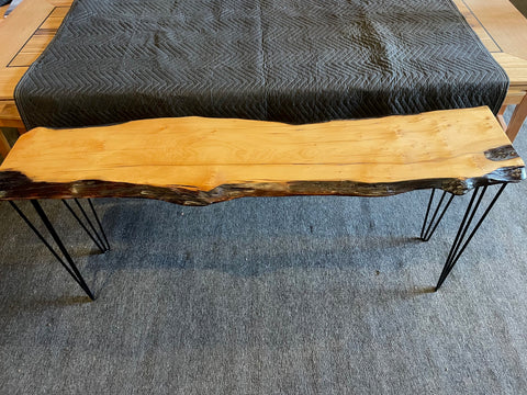Huon Birds Eye Console steel legs   SOLD