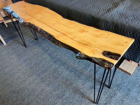 Huon Birds Eye Console steel legs   SOLD