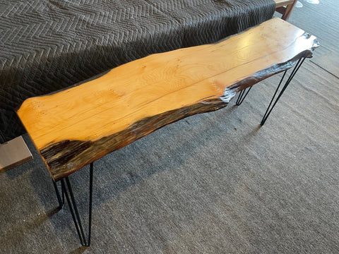 Huon Birds Eye Console steel legs   SOLD