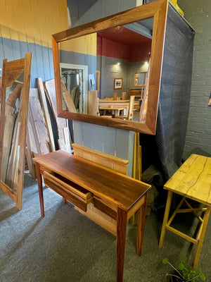 Solid Tiger Myrtle Console $ 4,800 inc GST including a matching Tiger Mirror NOW $ 4,200 FOR BOTH !