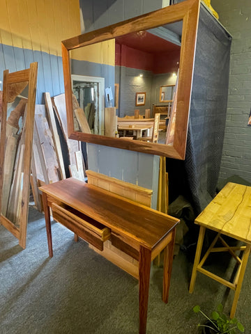 Solid Tiger Myrtle Console $ 4,800 inc GST including a matching Tiger Mirror NOW $ 4,200 FOR BOTH !