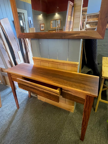 Solid Tiger Myrtle Console $ 4,800 inc GST including a matching Tiger Mirror NOW $ 4,200 FOR BOTH !