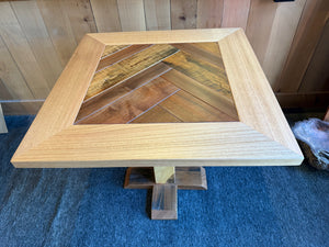 Tasmanian Oak Dining Table with Blackwood & Myrtle feature