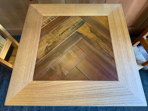 Tasmanian Oak Dining Table with Blackwood & Myrtle feature