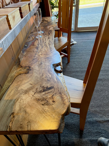Blackheart Sassafras & Rainbow Sassafras Console or Bar and optional chairs  $ 2,200