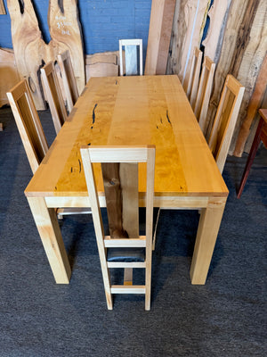 Huon Pine Dining Table 6 - 8 seater in 100 % solid Huon  $ 8,600 inc GST & Free Delivery Aust wide