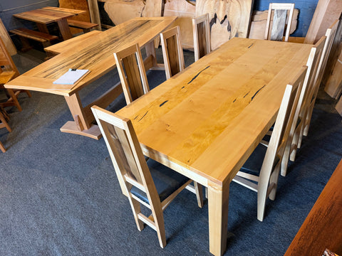 Huon Pine Dining Table 6 - 8 seater in 100 % solid Huon  $ 8,600 inc GST & Free Delivery Aust wide