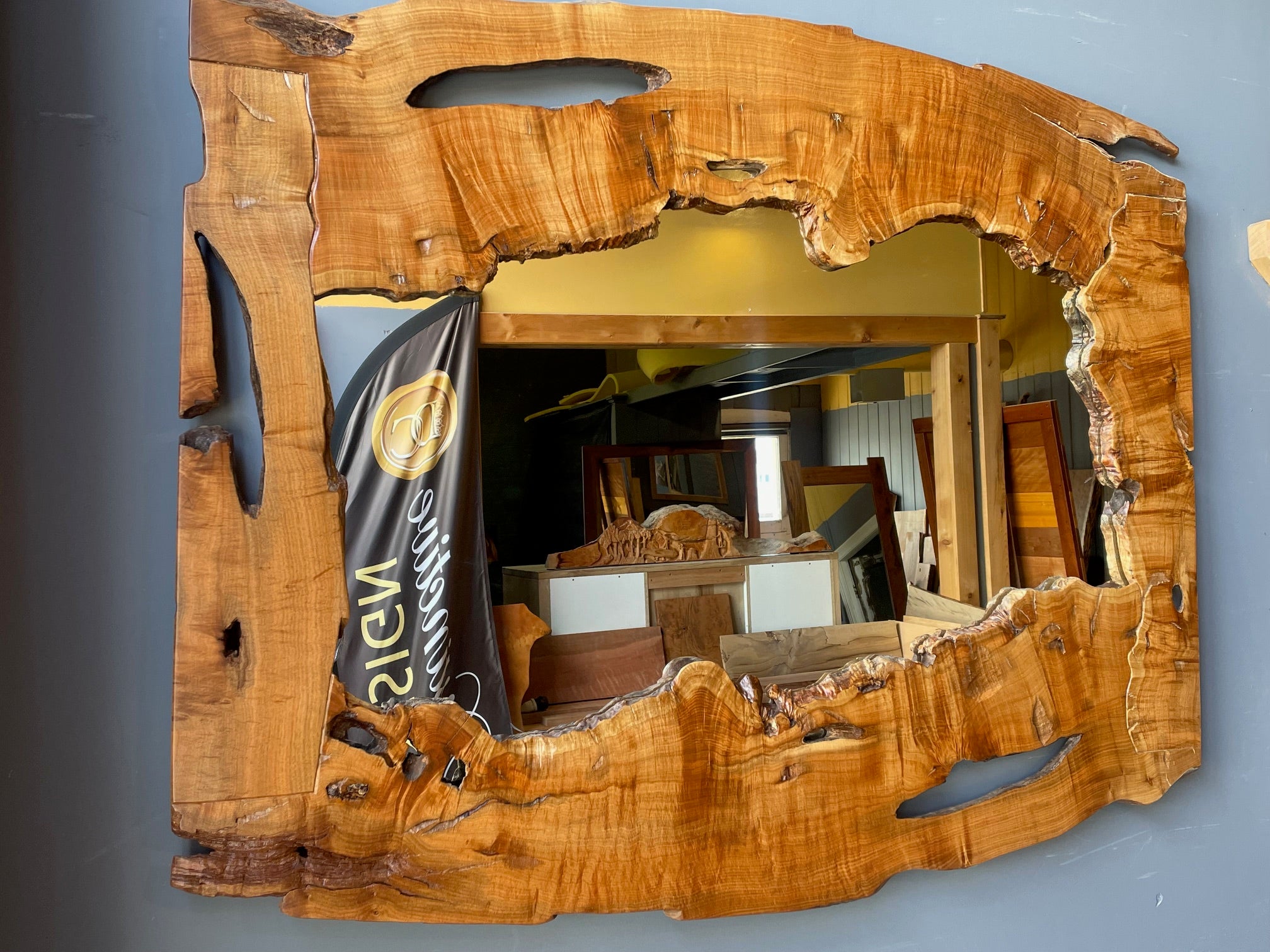 MIrror frame in Musk rarest Tasmanian Timber $ 1,440 NOW $ 900 ONLY !