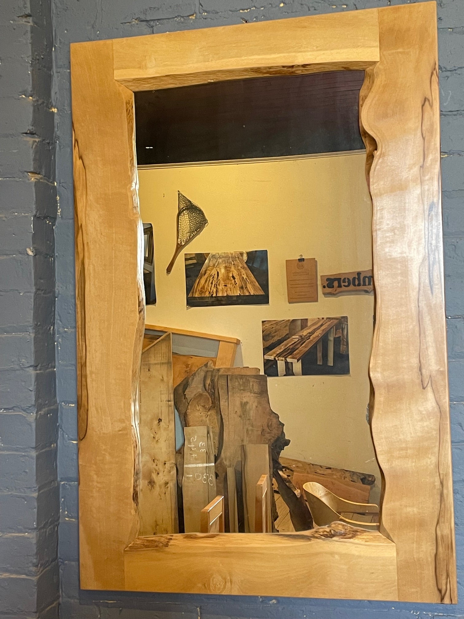 Blackheart Sassafras Mirror with unusual frame design   $ 900