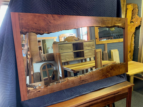 Myrtle Burl Mirror magnificent rare solid Timber   $ 1,400 NOW $ 1,100 ONLY !