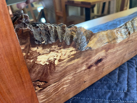 Myrtle Burl Mirror magnificent rare solid Timber   $ 1,400 NOW $ 1,100 ONLY !