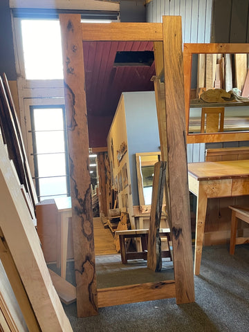 Mirror full length free standing in solid Eucalyptus Hardwood  $ 1,200