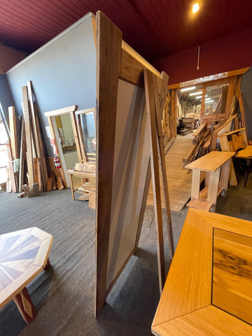 Mirror full length free standing in solid Eucalyptus Hardwood  $ 1,200
