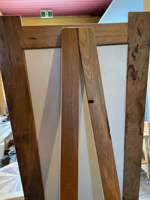 Mirror full length free standing in solid Eucalyptus Hardwood  $ 1,800