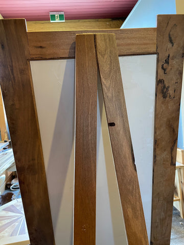 Mirror full length free standing in solid Eucalyptus Hardwood  $ 1,200