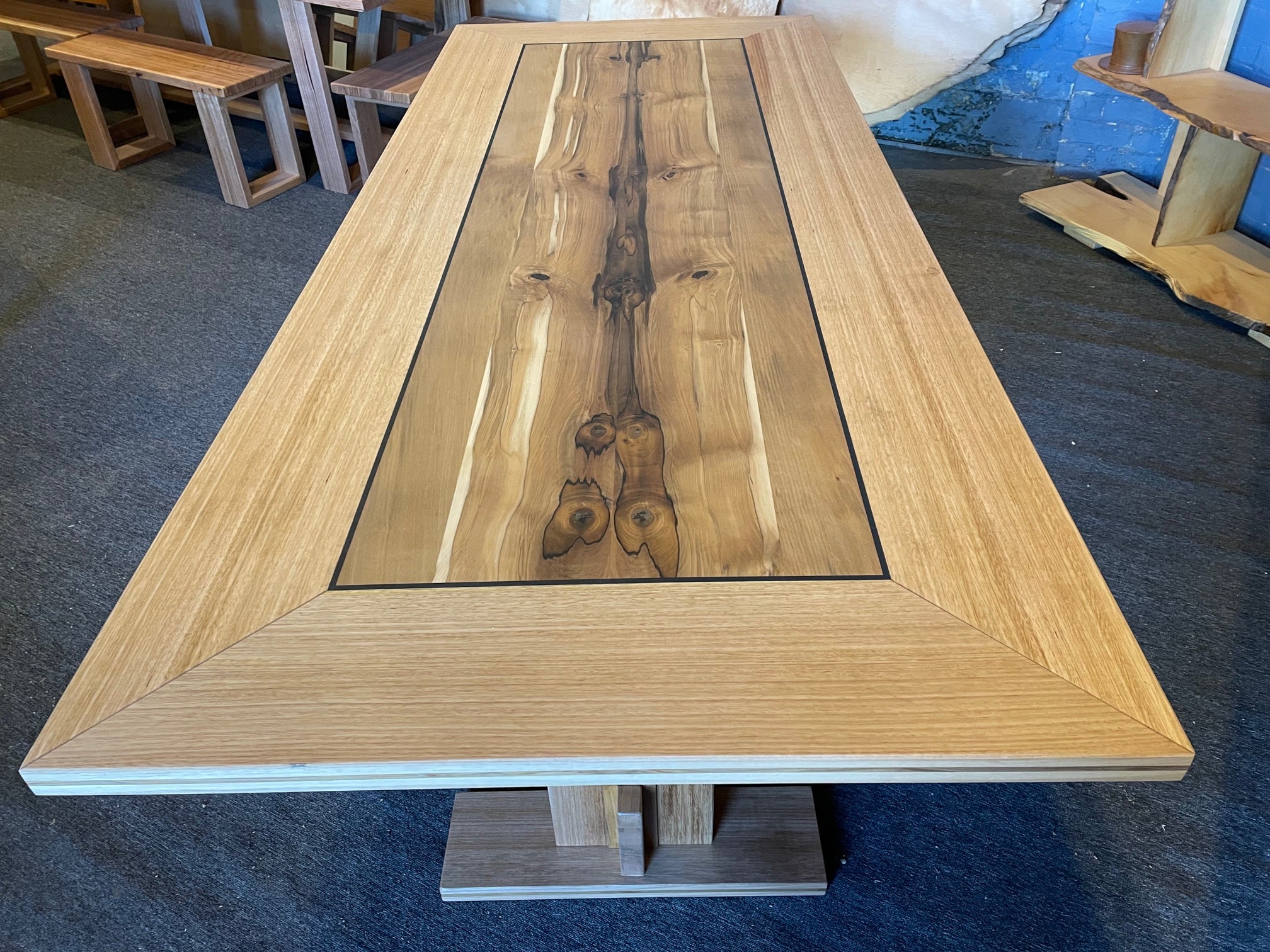 Blackheart Sassafras & Tasmanian Oak Dining Table 8 seater    SOLD