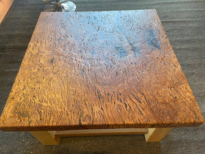 Burl Tasmanian Oak coffee table $ 3,400 inc GST SUPER SPECIAL $ 2,400 ONLY !