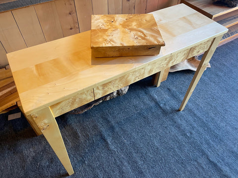 Console table with single drawer Birds Eye Huon !   SOLD