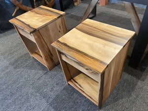 Two matching Bedside Tables with one drawer ea Blackheart Sassafras SOLD
